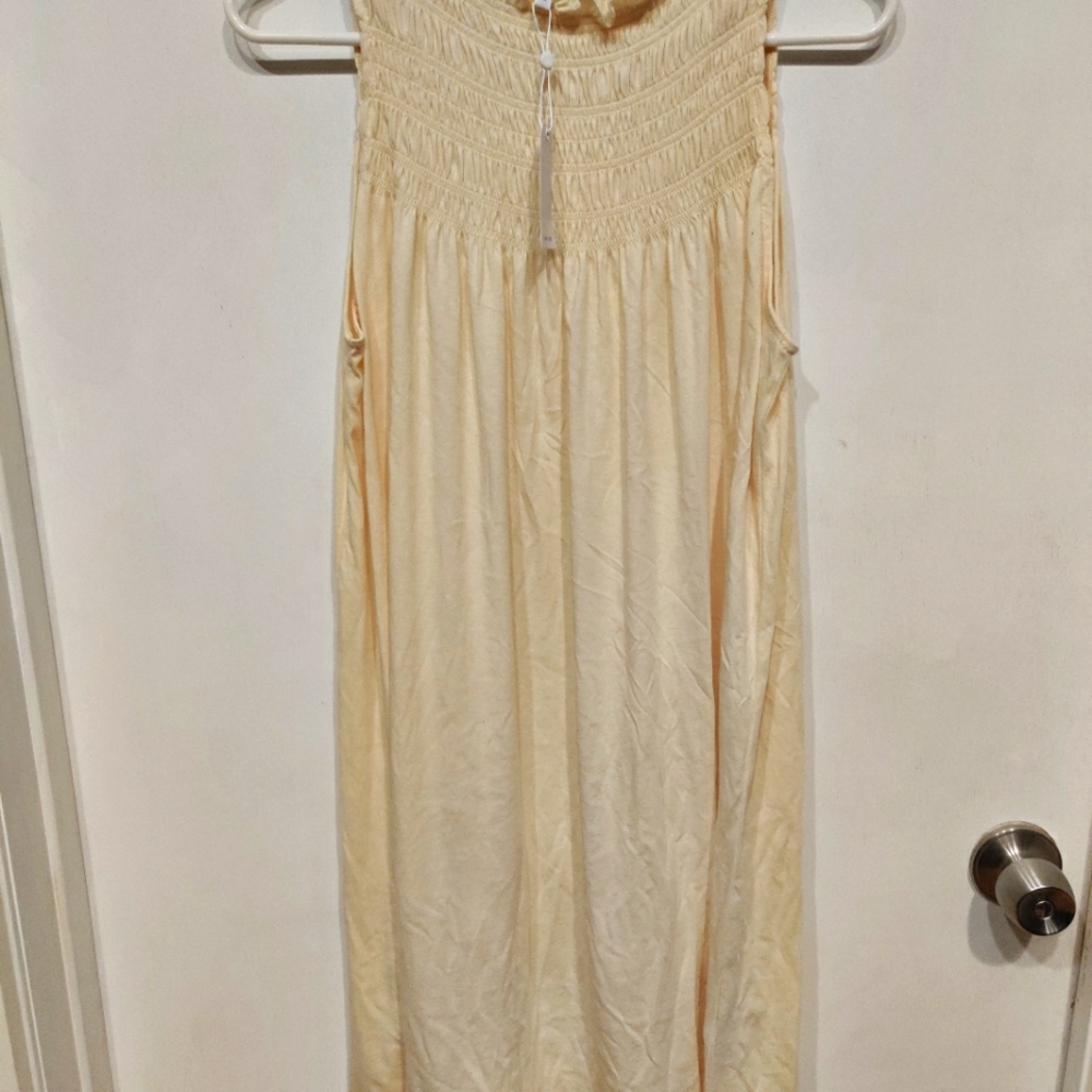 Commune Cotton Maxi Dress in Cream Size S NWT